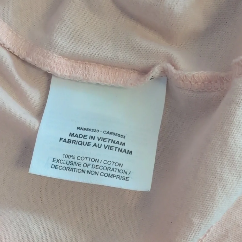 Nike Peach/Navy Blue Short Sleeve Crop Tee with Sporty Stripes L